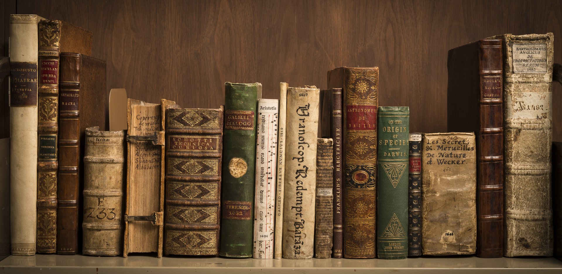 Корешки старых книг