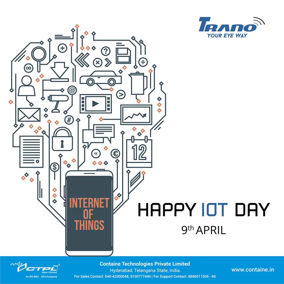 IOT(Internet of Things) Day - 9th April.

#Internet #IOT #IOTday #IOTDay2018 #InternetOfThing #InternetOfThingsDay