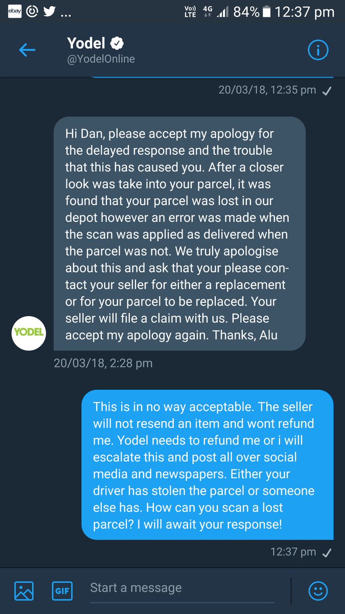 fea3b7b374bd464's tweet photo. @YodelOnline 
Someone better look into this and get back to me https://t.co/dNfqIZSnrB