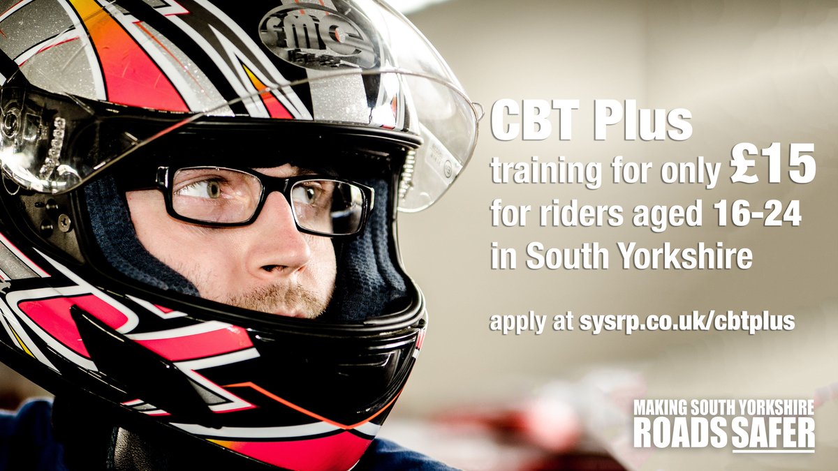 SYSaferRoads's tweet photo. Young riders in #SouthYorkshire can now get additional CBT Plus training for just £15 (normally £75). A great opportunity to build on existing motorbike skills, increase confidence on the road and become a safer rider. Apply now at https://t.co/uKe9Qjrjok #cbtplus #RoadSafety https://t.co/2JMuqnfQ5N