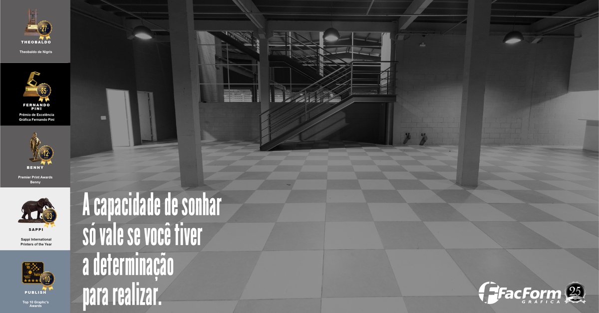 Facform's tweet photo. A capacidade de sonhar só vale se você tiver a determinação
para realizar. #facform #gráfica #impressãooffset #heidelberg #livrosimpressos https://t.co/NOEzODt5FI
