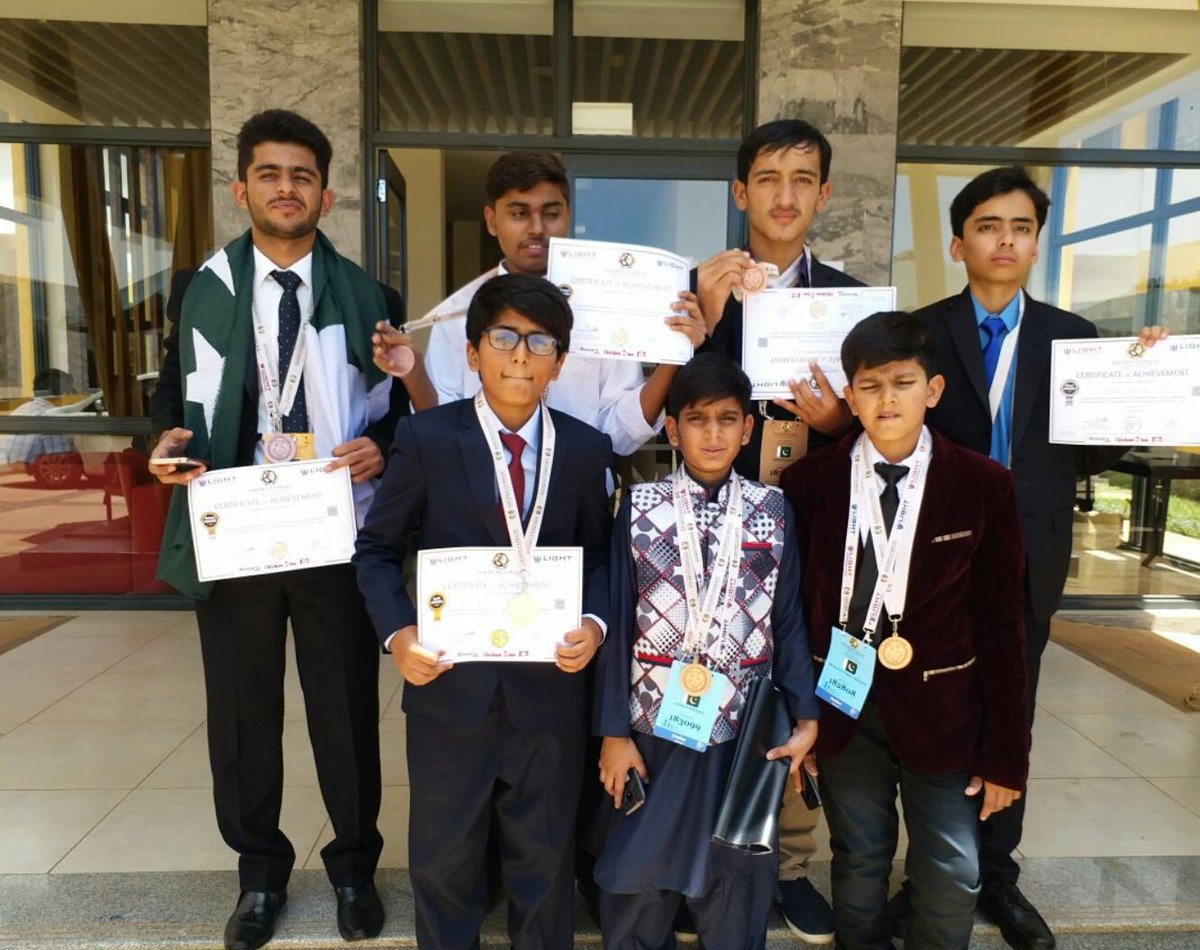 PakTurk_oficial's tweet photo. Outstanding Worldwide🌍 Achievement!Congratulations🎊 
Pakturk Quetta Boys got 1st &amp; 2nd positions Gold &amp; Silver medals+cash prize 150$ more 4 Bronze medals by PakTurk students.Among 20 countries 210 projects at Golden Climate In'tt Olympiads,held in Nairobi Kenya @PakTurkSchools https://t.co/IAV5FT0uFj