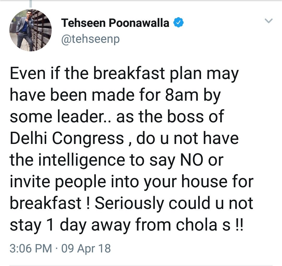 surnell's tweet photo. Wondering who is going out @ajaymaken or @tehseenp? Actually Tehseen is tweeting sly against #Pappu @RahulGandhi for his #FastJoke https://t.co/jG9WdR92Ey