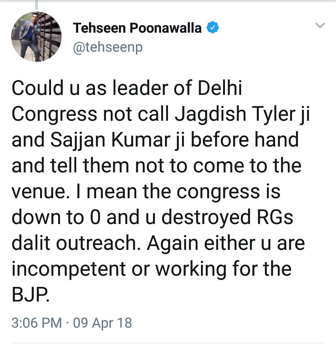 surnell's tweet photo. Wondering who is going out @ajaymaken or @tehseenp? Actually Tehseen is tweeting sly against #Pappu @RahulGandhi for his #FastJoke https://t.co/jG9WdR92Ey