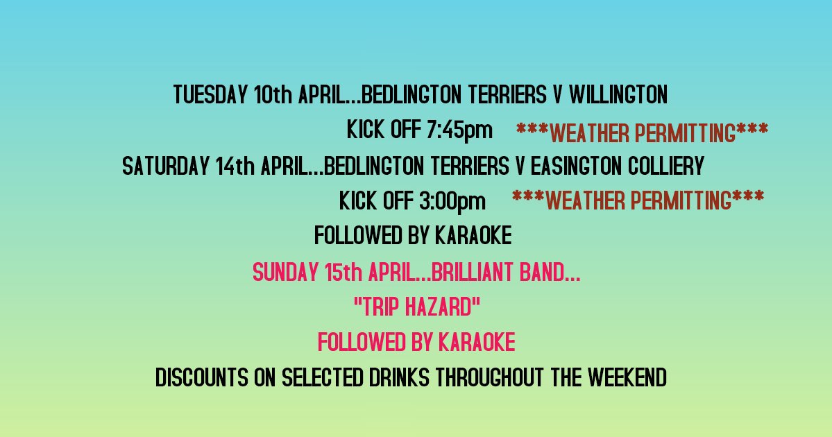 AFCDudley2026's tweet photo. Upcoming Entertainment this week at the Terriers....#teamterriers https://t.co/wz6sO71Ifh