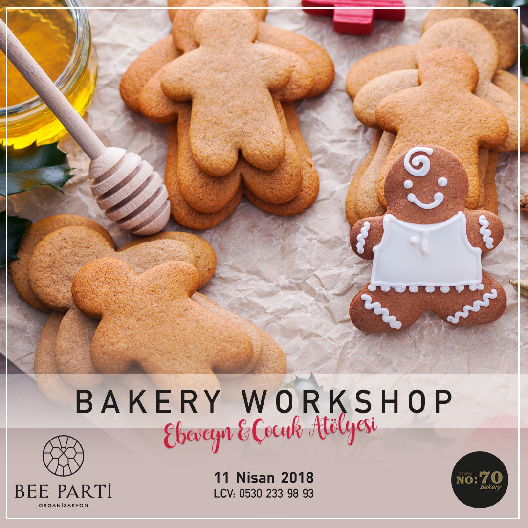 Minik şefler workshopumuzun hazırlıkları tamam! Çocukları, üreteceği, eğleneceği, hem de lezzete doyacağı bir gün için anneleriyle beraber #bee_parti ve #no70bakery olarak organize ettiğimiz #glütensiz ve #şekersiz tatlılar atölyemize bekliyoruz! Bilgi için 📞: 0530 233 98 93