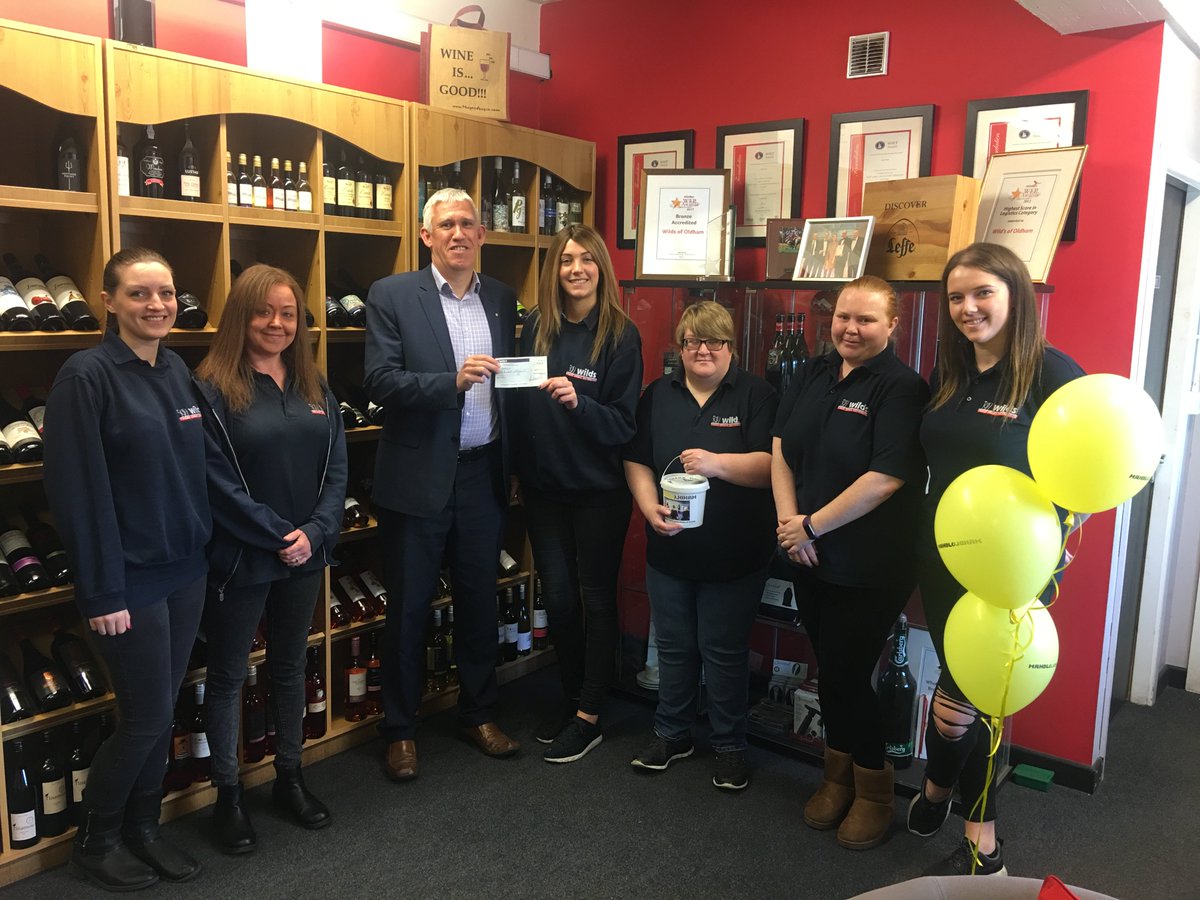 Thanks to <a href="/WildsOfOldham/">WILDS</a> and their customers for fundraising for @mahdloyz Raised over £250 for our wonderful charity #supportingyoungpeople #makingadifference
