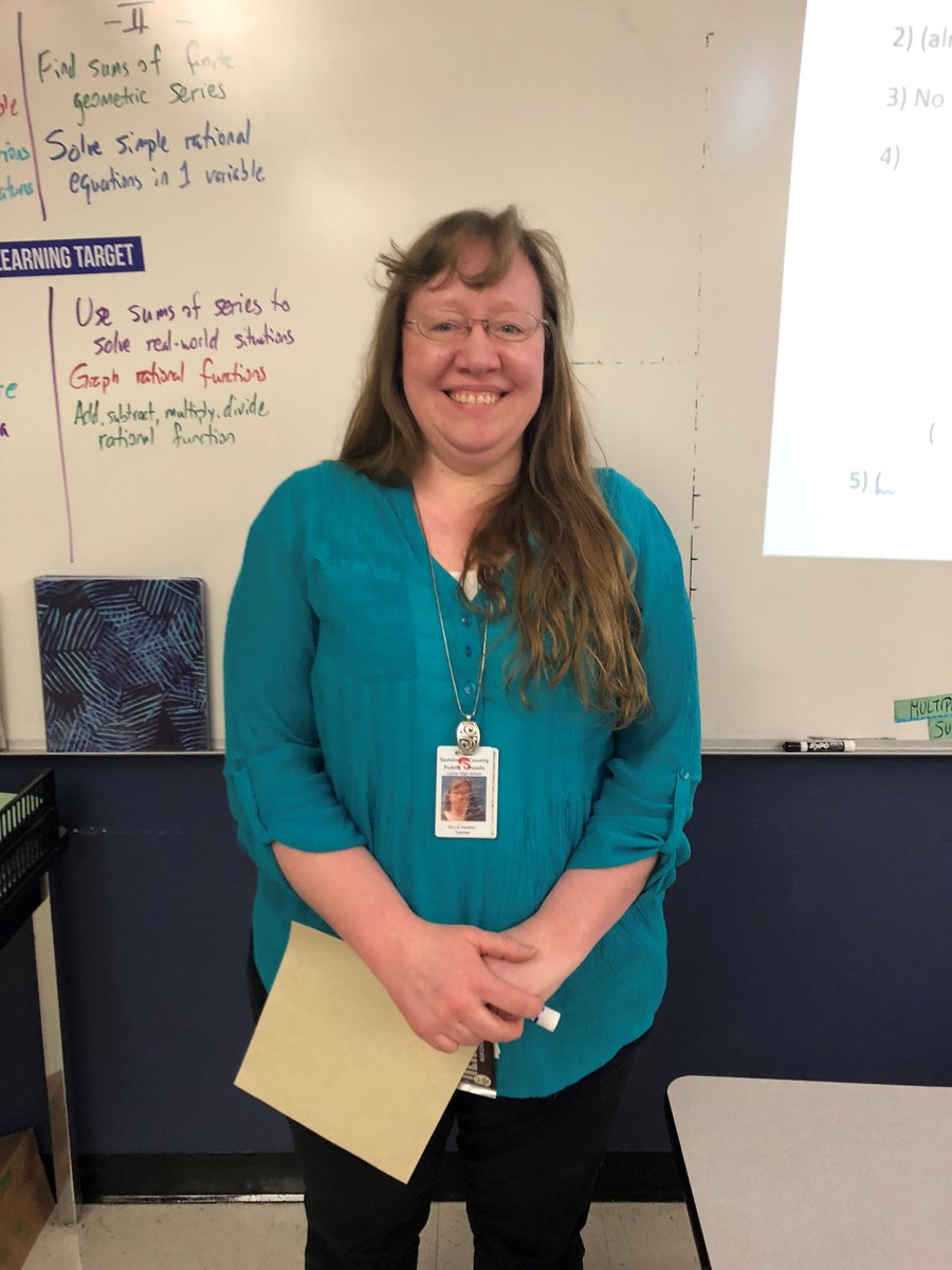 LymanHighSchool's tweet photo. A success well deserved , an occasion worth celebrating.  Congratulations to our Teacher of the Week,  Mrs. Dills! https://t.co/wMfI987OLZ
