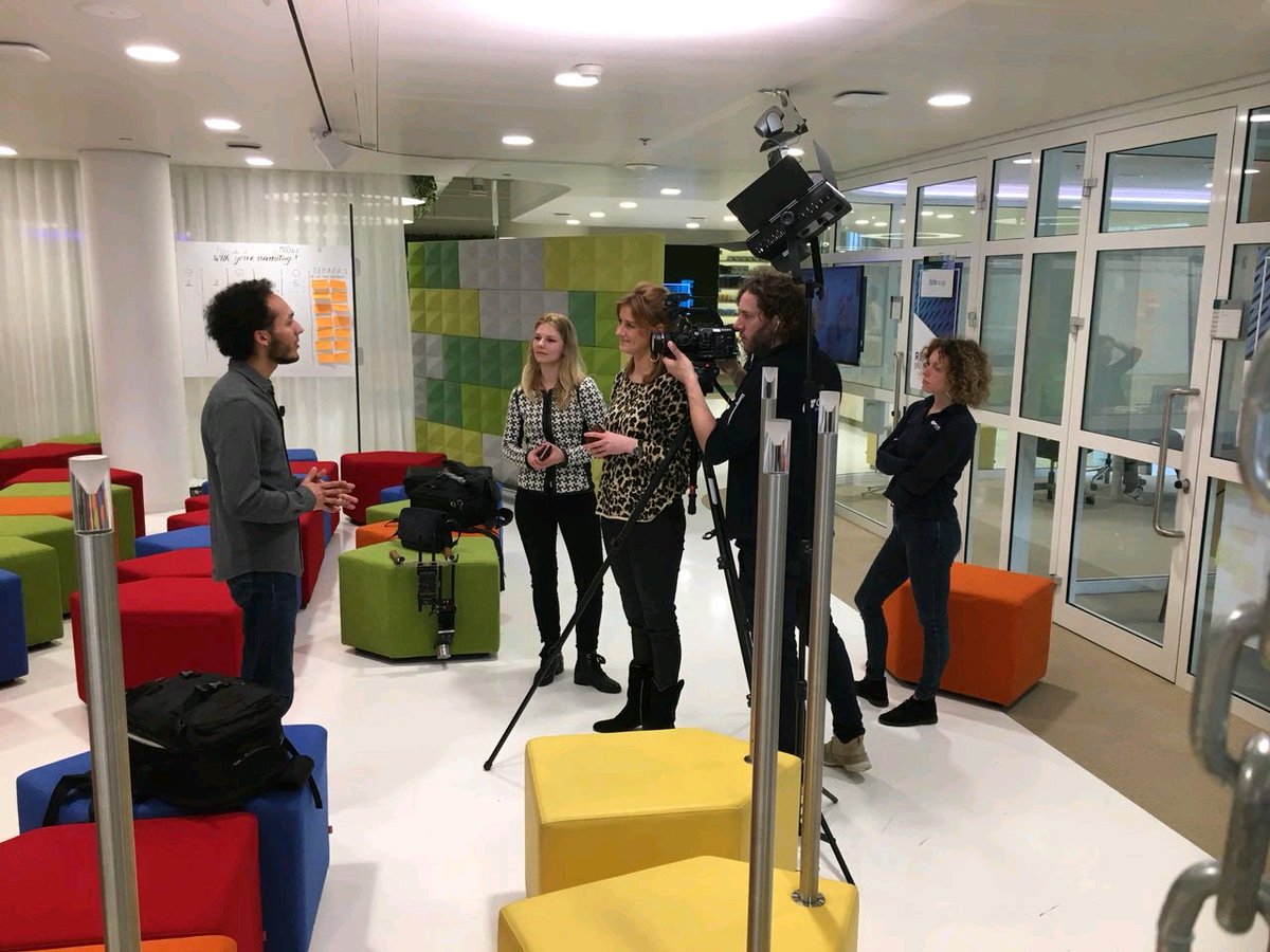 Filmen voor de kennisessie met Joël Happé over #blockchain,  #cryptocurrencies en @seal_network in het Innovation Centre van @ABNAMRO. # crypto #bitcoin #ethereum @AA_Innovation