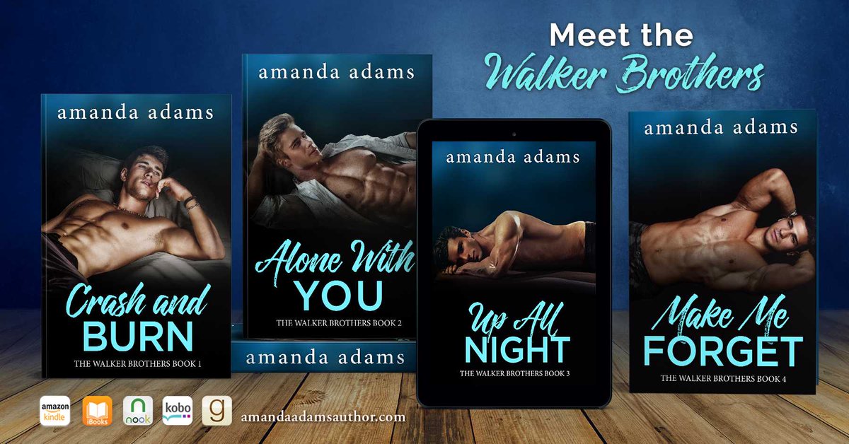 AmandaAdamsAuth's tweet photo. COMPLETE #series out now! Start The Walker Brothers TODAY! #romance @iBooks https://t.co/ZmzJuuyvIj @AmazonWorldwide https://t.co/t5ELJrVpbP https://t.co/gBuDSGcRMm https://t.co/lm9ia7GgQW
