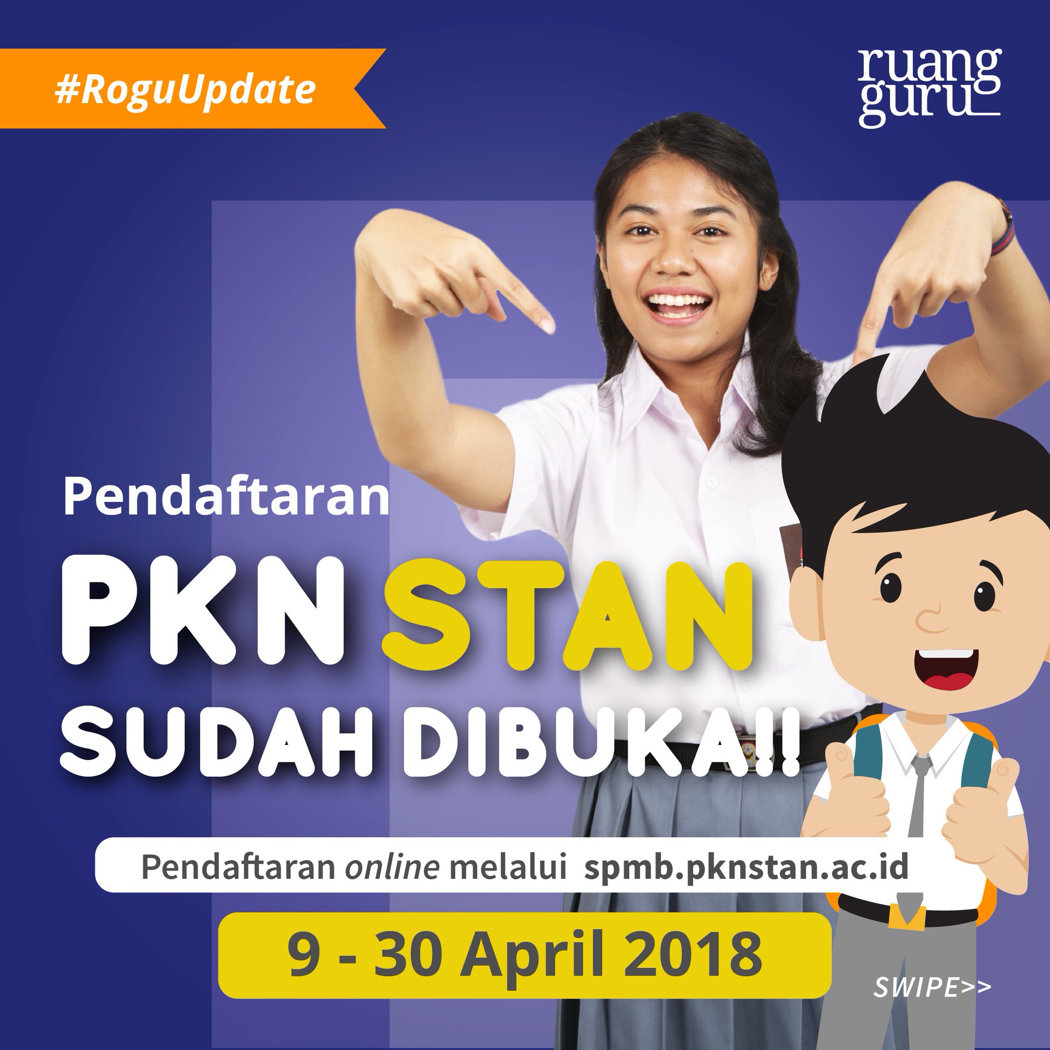 UÅ¾ivatel Ruangguru na Twitteru „Kamu udah tahu kan kalau hari ini pendaftaran PKN STAN udah dibuka Nah untuk membantu kamu mempersiapkan diri ruanguji