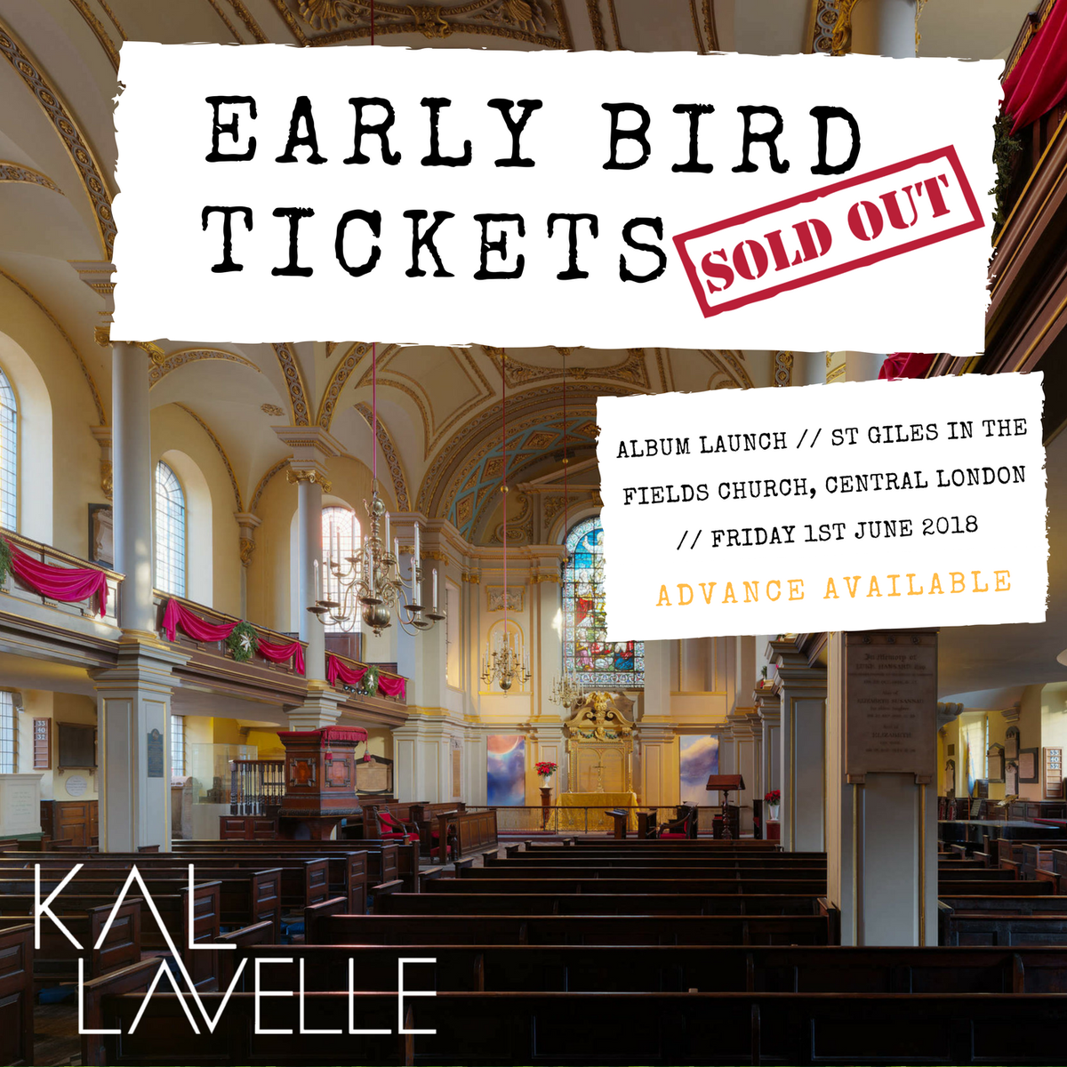 KalLavelle's tweet photo. Early Bird tickets have #SoldOut 
but there are still Advance #tickets available 
~ https://t.co/ba51YOeBN7 https://t.co/yPIZtHBuMe