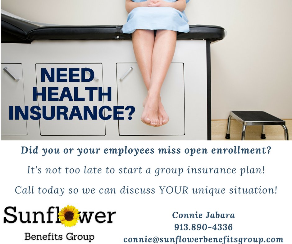 Sunflowerbenies's tweet photo. It's not to late to look at group health insurance options.  Contact us today! https://t.co/Y7zLMbslM6