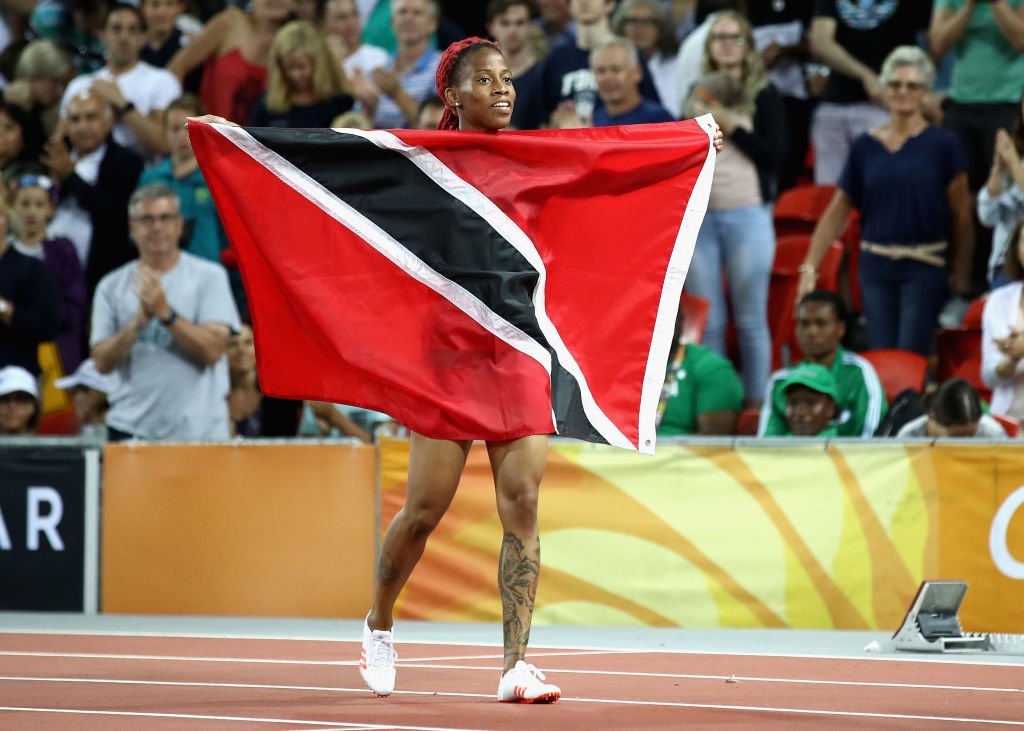 Take a bow  👏

Michelle-Lee Ahye becomes Trinidad &amp; Tobago's first female Commonwealth 🥇 medallist as she storms to victory in the #GC2018Athletics 100m 🇹🇹
