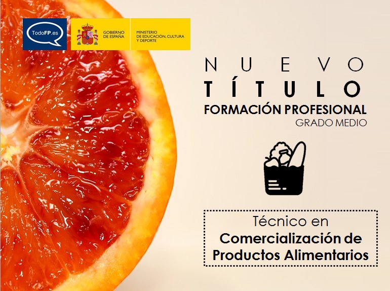 🥫🏪 Nueva incorporación a la gran familia #FP en 🇪🇸. Damos la bienvenida al nuevo ciclo de Grado Medio de Técnico en #Comercialización de #ProductosAlimentarios.  Una gran noticia que nos demuestra que la FP = una 🚪 abierta al futuro. Más info 👇🏽👉🏽 bit.ly/2GO0bsx