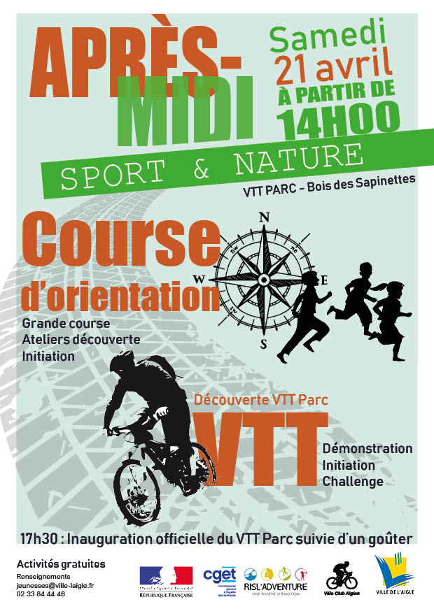 Après le skate parc et le city stade, la ville propose un nouvel équipement pour les activités sportives: le parc VTT.
Une course d’orientation débutera à 14h en partenariat avec l’association Risl’Adventure