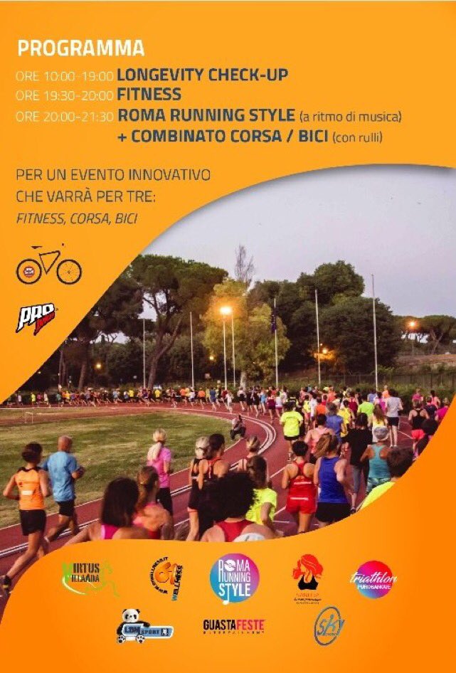 #LongevityRun tutti possiamo avere una vita lunga e di qualità! Venite numerosi il 19 aprile a Roma alle terme di Caracalla per un #checkup gratuito e una corsa alla portata di tutti! <a href="/SostenCarni/">Carni Sostenibili</a> #ospedalegemelli <a href="/Purosangueteam/">Purosangue Athletics</a>