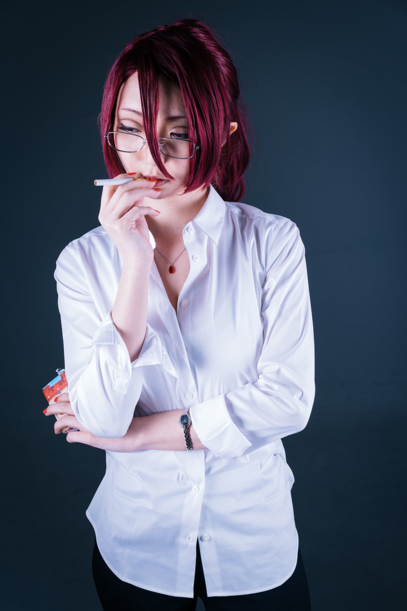 Ryow 学院時代からの決まりでね 私を傷んだ赤色と呼んだ者は例外なくブチ殺している 空の境界 蒼崎橙子 てとさん Yyyajt Studio Cosna Cosna 空の境界 蒼崎橙子