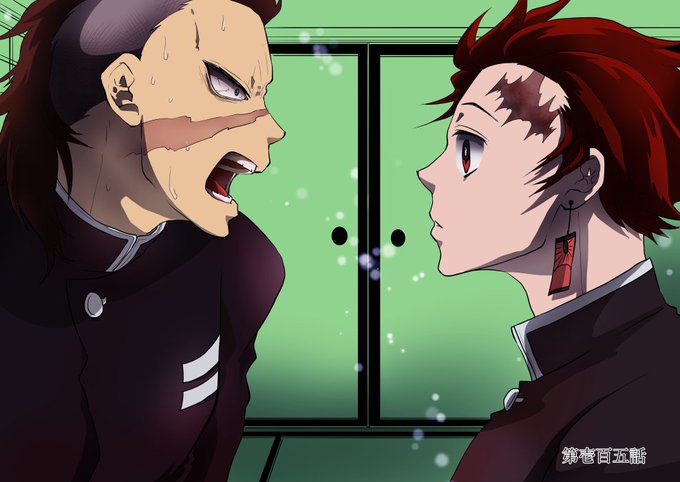 ケイさんがTwitterに投稿した竈門炭治郎(鬼滅の刃)のイラスト。