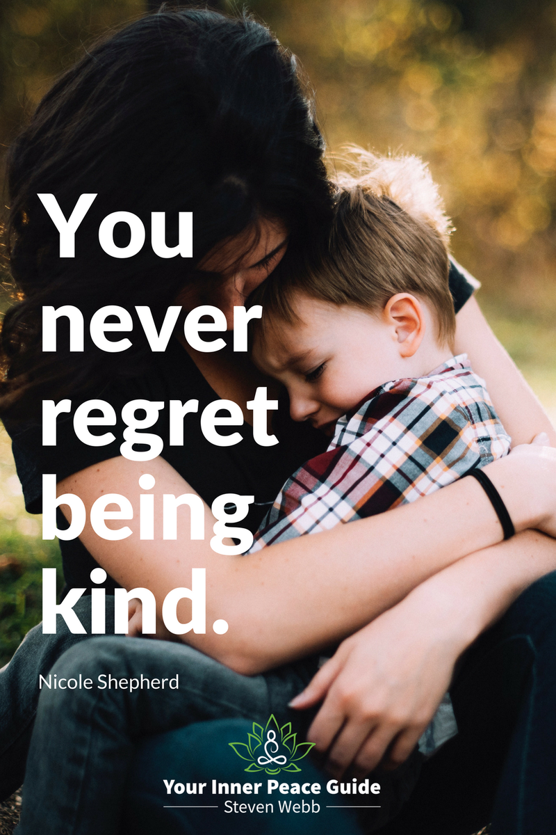 _StevenWebb's tweet photo. You never regret being kind. #MondayMotivation #MotivationMonday https://t.co/joUYg7MyYm