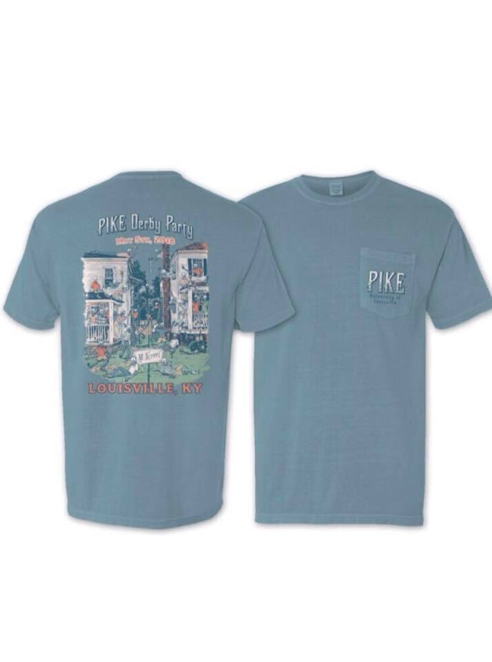 Louisville_PIKE's tweet photo. 26 days until the biggest day of the year! Retweet this tweet for your chance to win one of two shirts for our annual Pike Derby Party! 

If you want to buy your own you can use this link to do so https://t.co/LOX5sFw35G https://t.co/I4JXFpCjRd