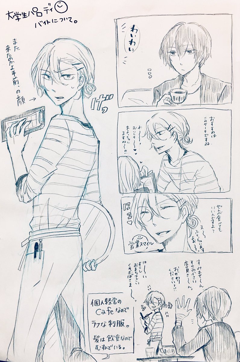 大学生パロが楽しくて、ついつい 