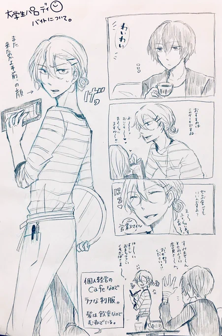 大学生パロが楽しくて、ついつい 