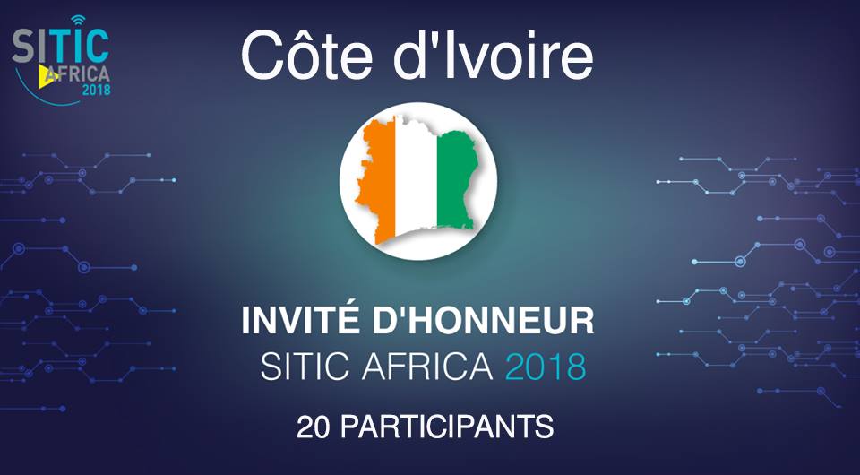 Nous avons le plaisir d'annoncer la participation exceptionnelle de cote d’ivoire notre invité d'honneur de l'événement SITIC Africa 2018
Un pavillon ivoirien de 20 participant sera présent durant cette édition du salon.

#SITICAfrica
#SITICAfrica2018
#cotedivoire