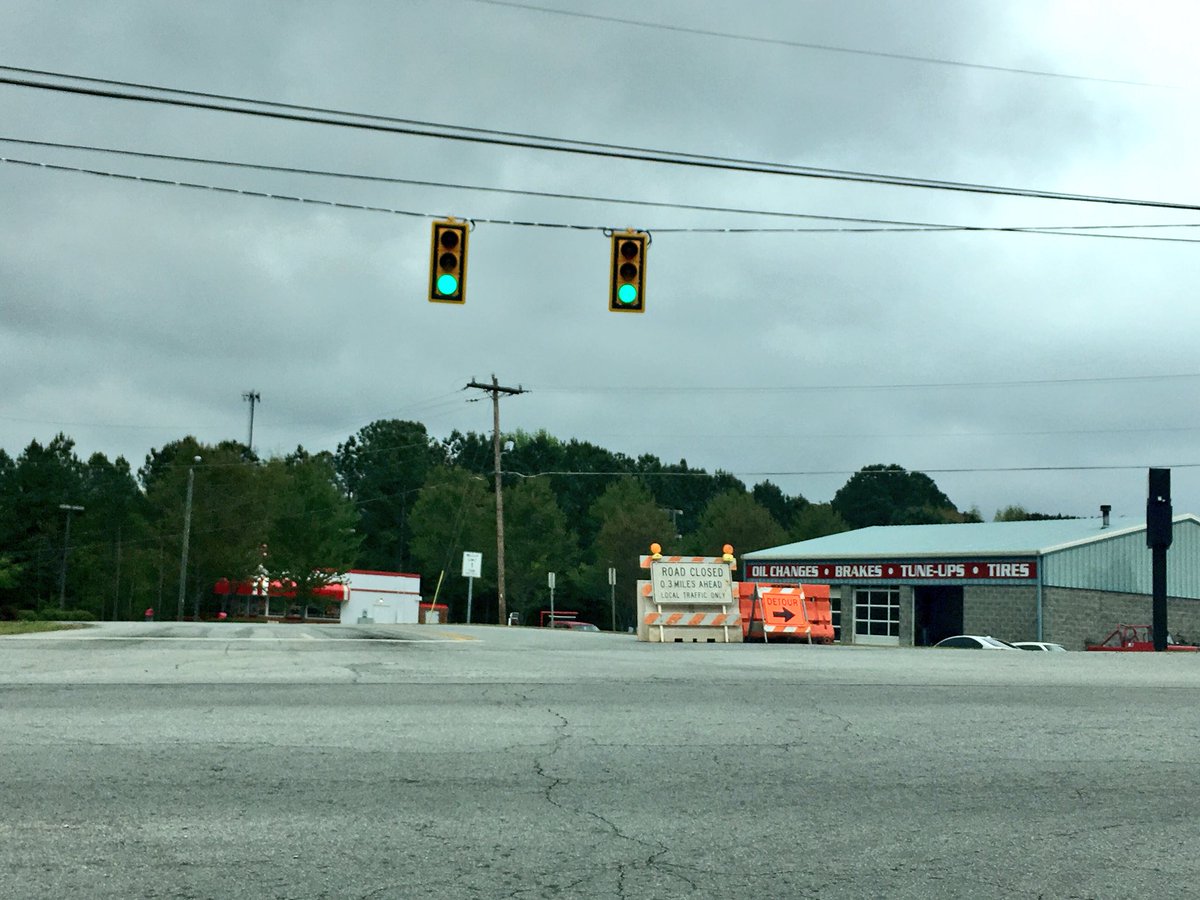 City of Greenwood SC on Twitter "Mathis Rd temp closed near creek