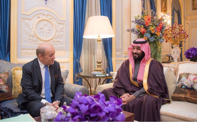JawalWatani's tweet photo. سمو #ولي_العهد يجتمع بوزير الخارجية الفرنسي، ويبحثان العلاقات الثنائية، وسبل تعزيزها، ومستجدات الأحداث في منطقة الشرق الأوسط، والجهود المبذولة تجاهها .

#محمد_بن_سلمان_في_فرنسا

#CrownPrinceinFrance

#PrinceHéritierEnFrance https://t.co/NR1F9NSzeN