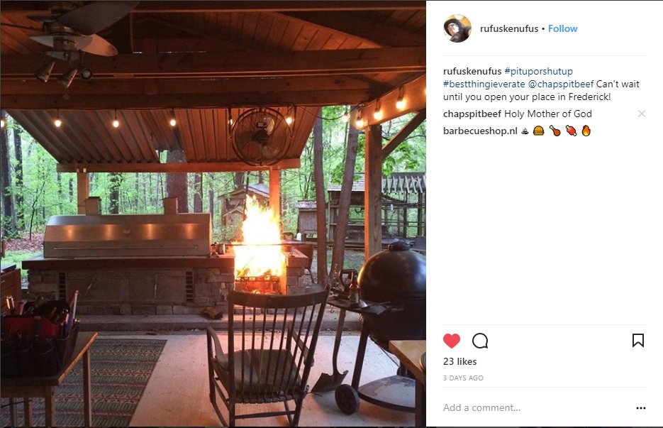 ChapsPitBeef's tweet photo. We've got some great entries so far in our #PitUpOrShutUp contest! Just go to https://t.co/X2shBMCZnB to see how to enter to WIN a #PitParty for you and 50 of your friends catered by #ChapsPitBeef! https://t.co/cFNYdLweF3