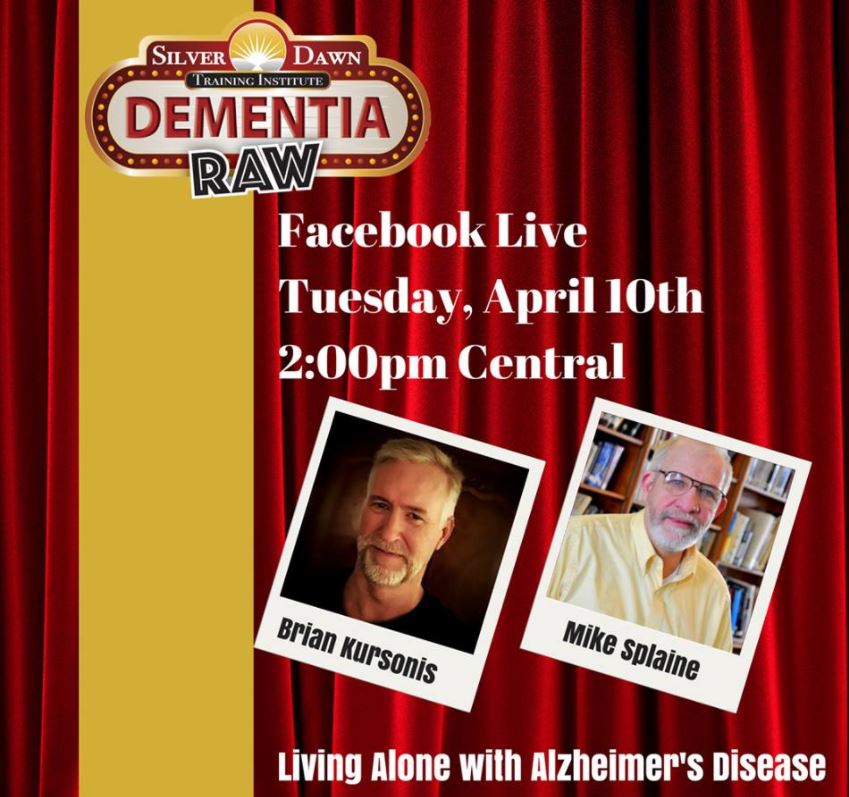 FaithToCare's tweet photo. I will be on a Facebook Live broadcast tomorrow 3:pm EST for another episode of Dementia RAW.  Topic: Living Alone with Alzheimer's disease. I will be a guest along with Mike Splaine to talk about a subject that no one is talking openly about! https://t.co/XVNCR07DSn