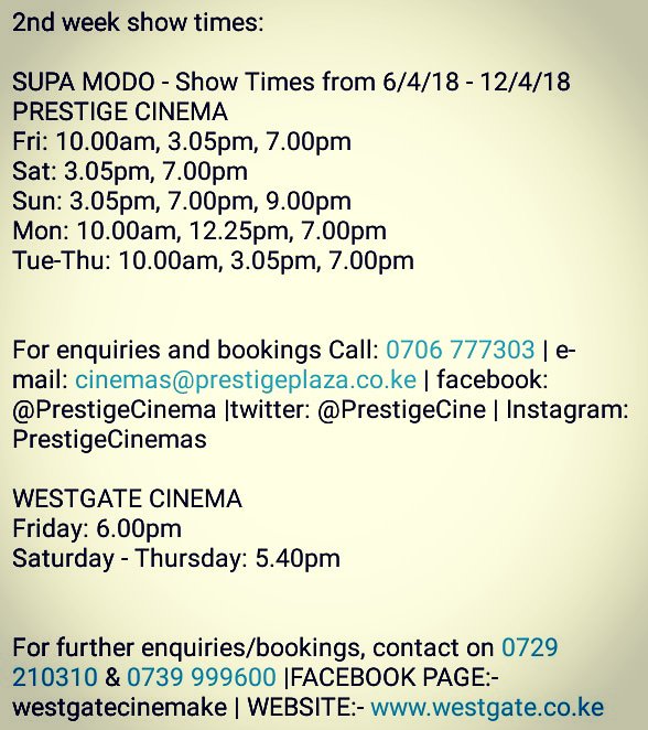 likarion_w's tweet image. #SupaModo showing til&apos; the 12th of April