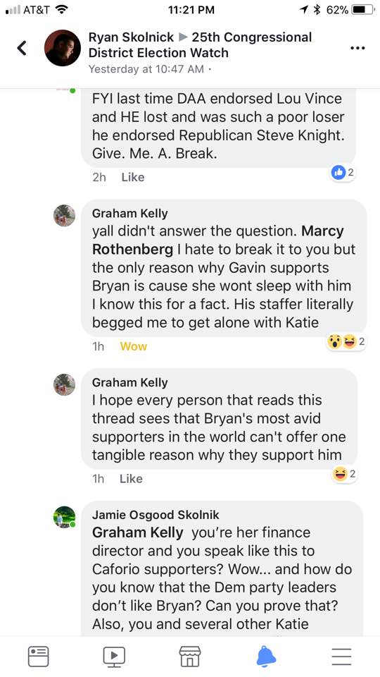 stripshot's tweet photo. Feels like a good time to defend your endorsement of @KatieHill4CA after her Finance Director accuses @GavinNewsom of sexual harassment. He later apologized, of course, blaming a fabricated relapse of alcoholism.
He remains a Katie Hill staffer. #CA25 #Flipthe25th https://t.co/yiMBXDs0tn