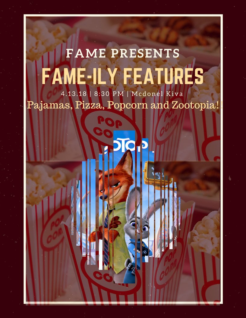 MSUFAME's tweet photo. FAME Students and friends this Friday come dressed in your PJs and watch a movie with your FAME-ILY!❤️ https://t.co/nGgIjnV60D