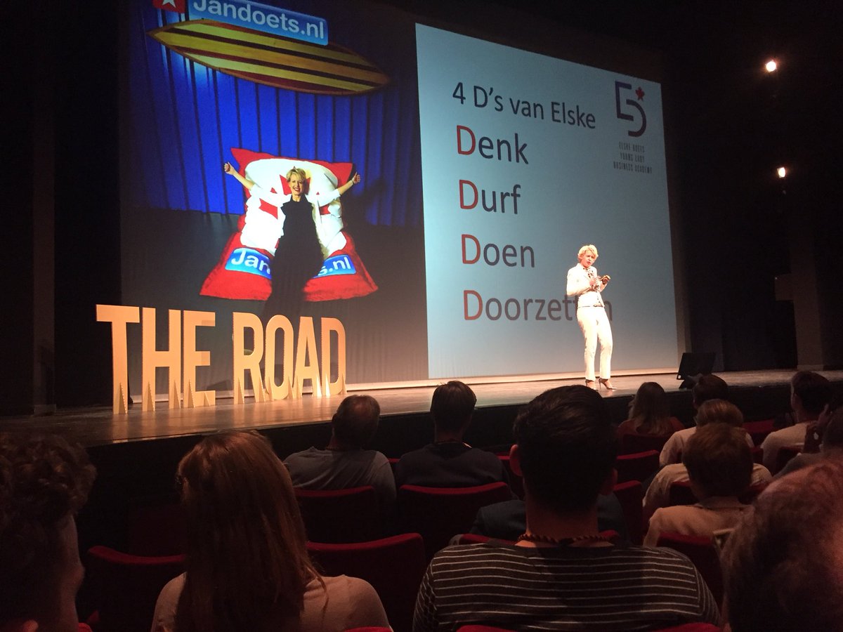EdwardvandePol's tweet photo. De 4 D’s van @elskedoets bij #theRoad Kom op studentondernemers @starterslift https://t.co/cloid1Nyl0