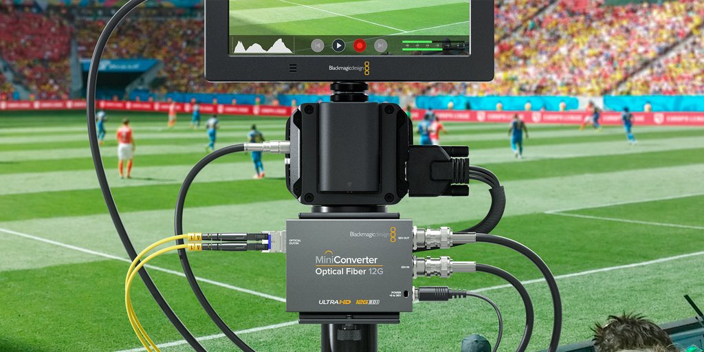 Blackmagic_News's tweet image. New Mini Converter Optical Fiber 12G! Bi-directional optical fiber converter for extending SDI up to 10 miles away in all formats up to 2160p60. Supports any SMPTE SFP optical fiber module. Available now for only US$155!