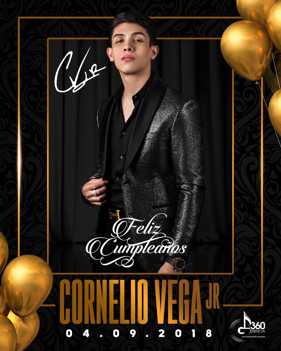 gerencia_360's tweet photo. Muchas felicidades! @Corneliovegajr 🎉 🎊🎈🎁  te deseamos un día al 360 y muchos más éxitos de parte de todo el equipo @gerencia_360 🔵🔝🔥🎶 #CornelioVegaJr #FelizCumpleaños #HappyBirthday #Gerencia360 https://t.co/HBr8RGCqjp