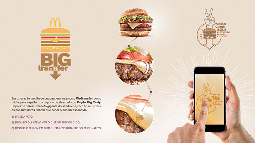 LatinSpots's tweet photo. Usando WeTransfer, McDonald's y @DM9DDB crean el #BigTransfer https://t.co/sDEzcTHQhB https://t.co/FbJbQBOHD4