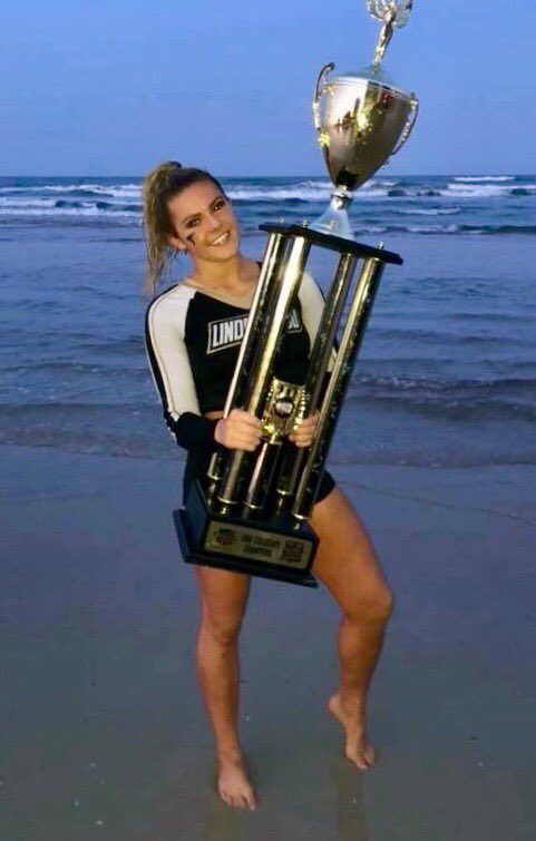 RSHSsports's tweet photo. Congratulations to alumni Traci Bushur, Breyanna Moore, and Tori Burlison who were all part of the Lindenwood Cheer and Dance National Champion teams at the NDA College Championships. Alum Sam Knight choreographed the dance routine. https://t.co/L9fKrrjK1Q