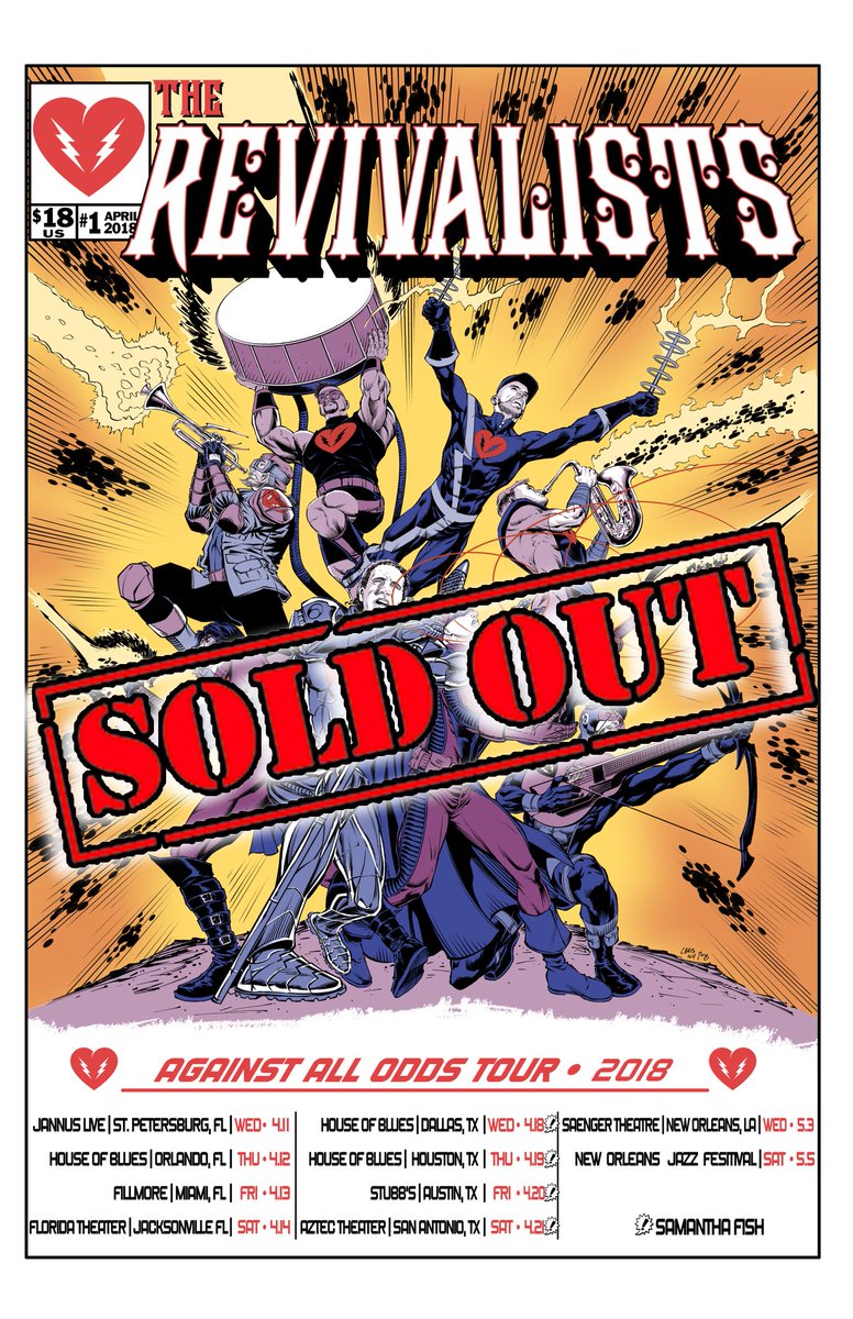 JannusLive's tweet photo. SOLD OUT! Hope you got your tickets to see @therevivalists this Wednesday night. We can't wait for gates to open at 7pm. How about you? https://t.co/ng96nVsxDS