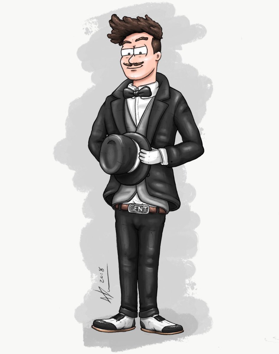 DonDonDesign's tweet photo. Just a caricature. @JustAGent 🎩 #justagent #dondondesign #MusicMonday #art #DJ https://t.co/xxvNjC5s4v