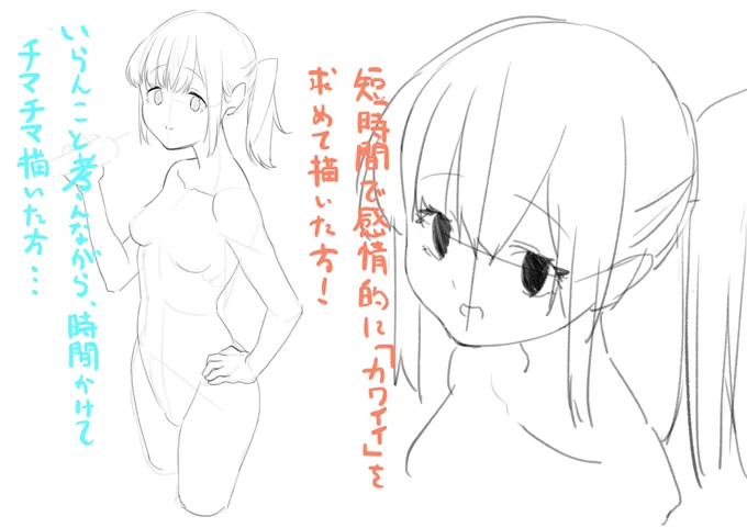 "描きたい!"と思ったイメージをキャンバスに叩きつけるように描かないと、時間が経つにつれてそのイメージから離れていってしまうのでは……と、ラクガキしていた時に思いました 