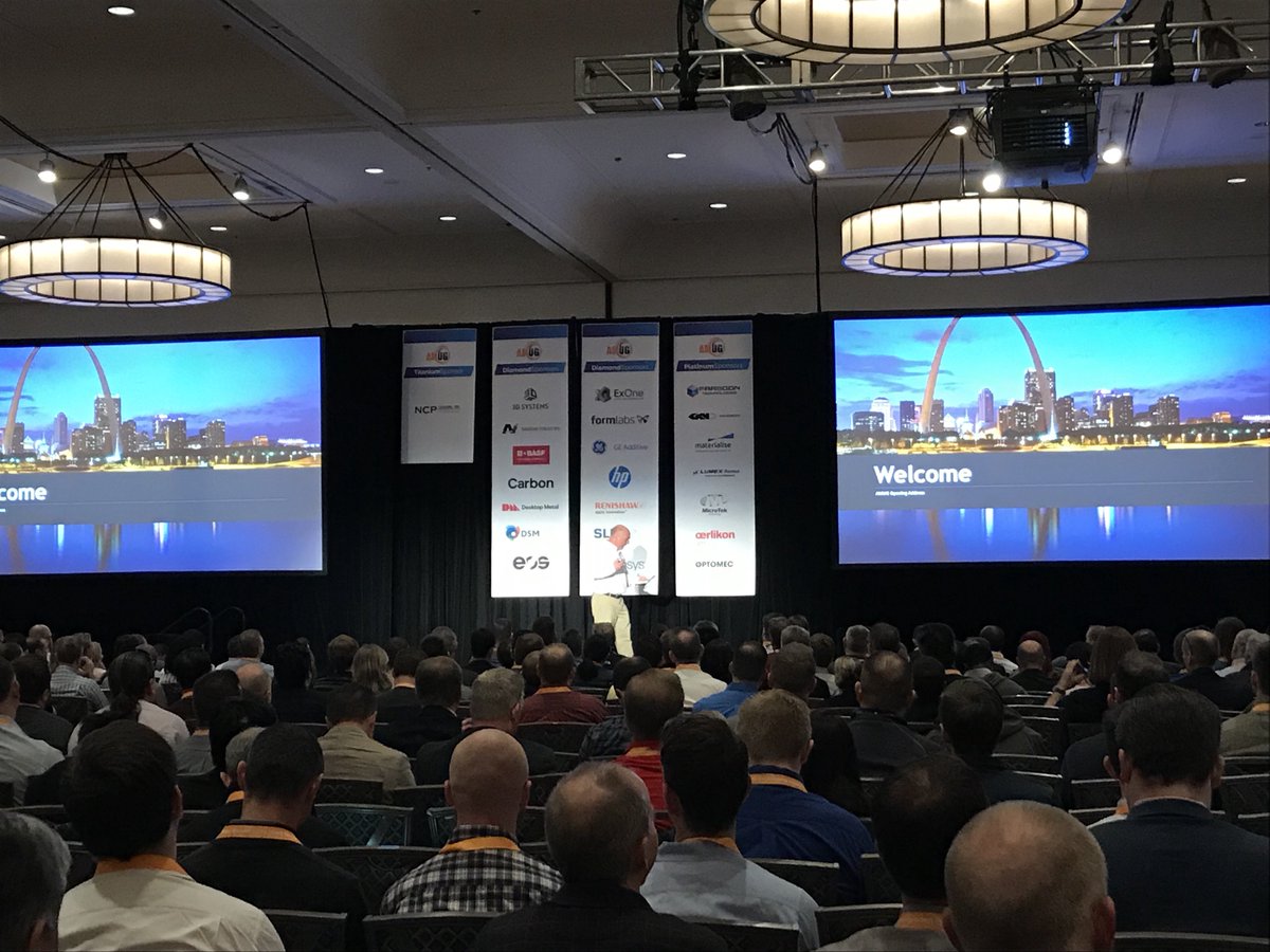 AdditiveMFGUG's tweet photo. AMUG President, Paul Bates kicks off 2018 AMUG Conference https://t.co/PpdlB2QEdi