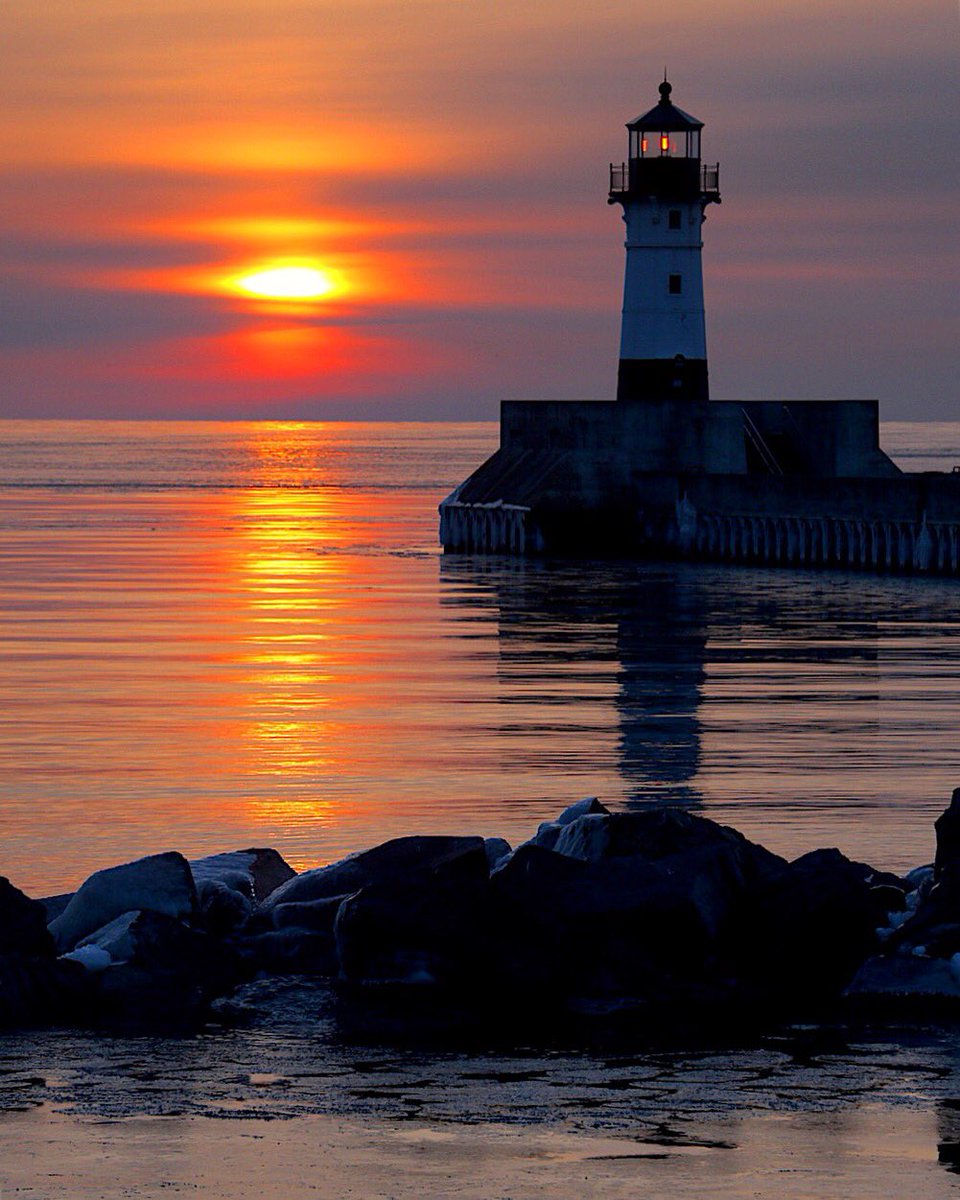 Duluth MN Sunrise on Lake Superior Photography Color