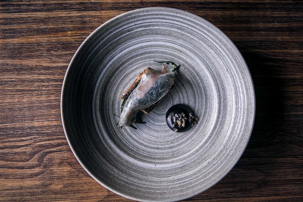 108Garage's tweet photo. Salty and sultry, be blown away by one of our favourite dishes..  Seabass, monks beard and mussel korma, an unforgettable combo! https://t.co/EpKhzsQyUc