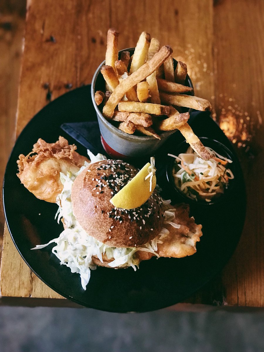 We couldn’t stop Monday from coming, so we decided to just make it better! Filet de Poisson Sandwiches at lunch &amp; Buck a Shuck running in the evening!