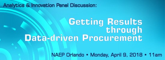 Join us for a thought-provoking look at how 3 institutions are innovating through data! This morning at 11am in Sorcerer’s Apprentice 3. #NAEP2018 #data #procurement