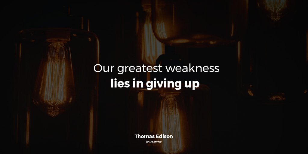 colaboffices's tweet photo. Happy #monday !  Does anyone else have those days when absolutely nothing is going right? So, why even bother trying?  WRONG. Thomas Edison once said, "The most certain way to succeed is to try just ONE MORE TIME." Let's keep at it! https://t.co/hdJ3ubpzn0