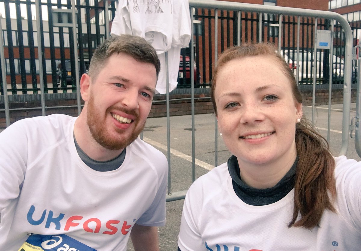 ANSGroup's tweet photo. A huge congratulations to #TeamUKFast running club members @LucyCTucker and Daryl for completing the @Marathon_Mcr yesterday. What a huge achievement, well done! 🏃🏼‍♀️🏃🏼💪🏼 #MondayMotivation https://t.co/329mxyqphV